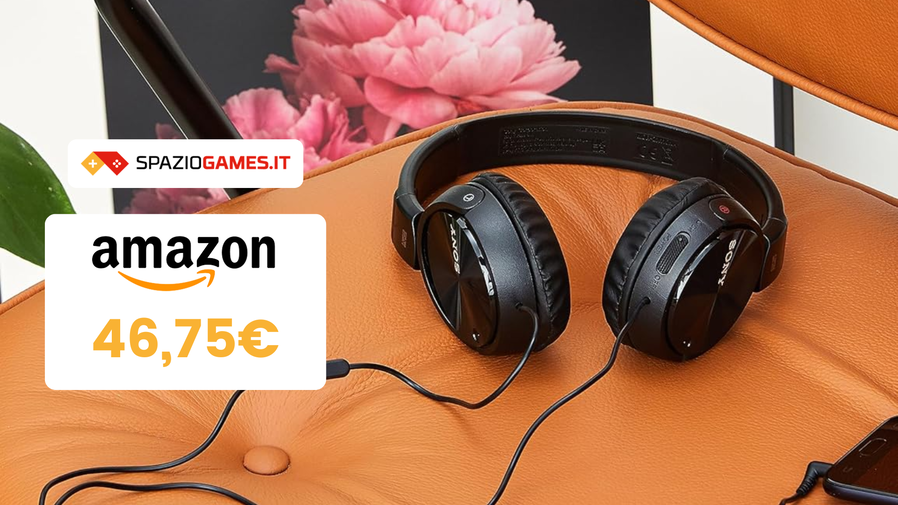 Immagine di PREZZO TOP! Cuffie Sony MDR-ZX110NA oggi al -22%!