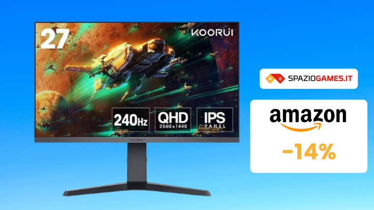 Monitor da Gaming KOORUI da 27 Pollici a 319€! OFFERTA a TEMPO!