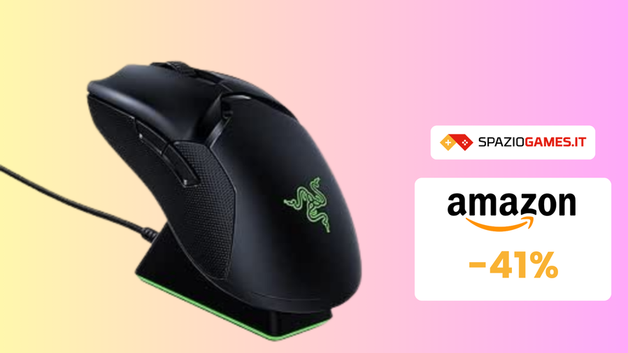 Immagine di Mouse Gaming Razer Viper Ultimate a SOLI 100€! RISPARMIO del 41%!