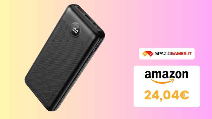 DOPPIO SCONTO su questo power bank: oggi a SOLI 24€