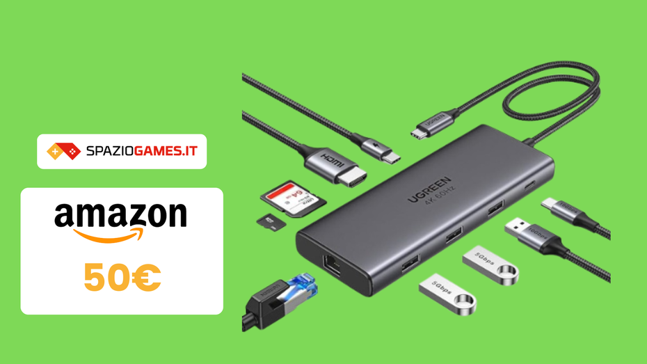 Immagine di UTILISSIMO hub USB-C a 49,99€ grazie al COUPON SCONTO!