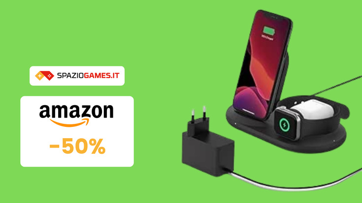 Caricatore wireless 3-in-1 di Belkin a METÀ PREZZO! 60€!