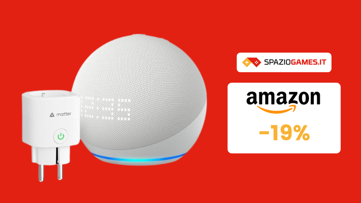 SOLO 76€ per questo kit con Echo Dot e una presa smart!