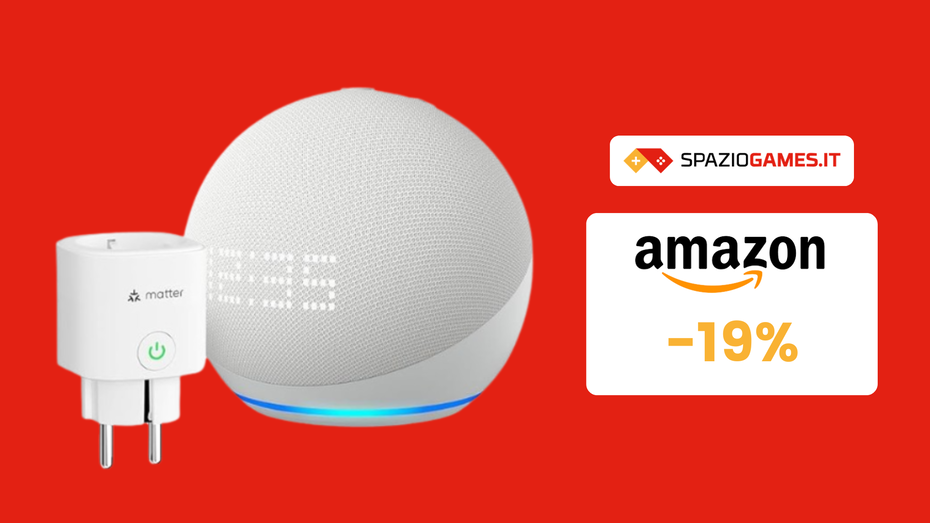 Immagine di SOLO 76€ per questo kit con Echo Dot e una presa smart!