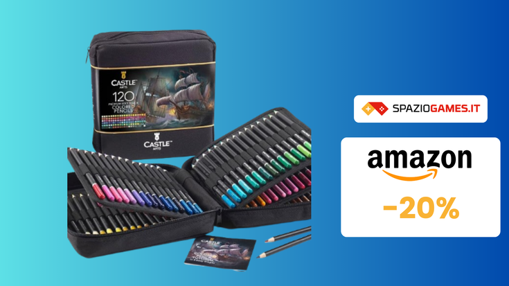 120 Matite Colorate Castle Art a soli 52€! WOW!