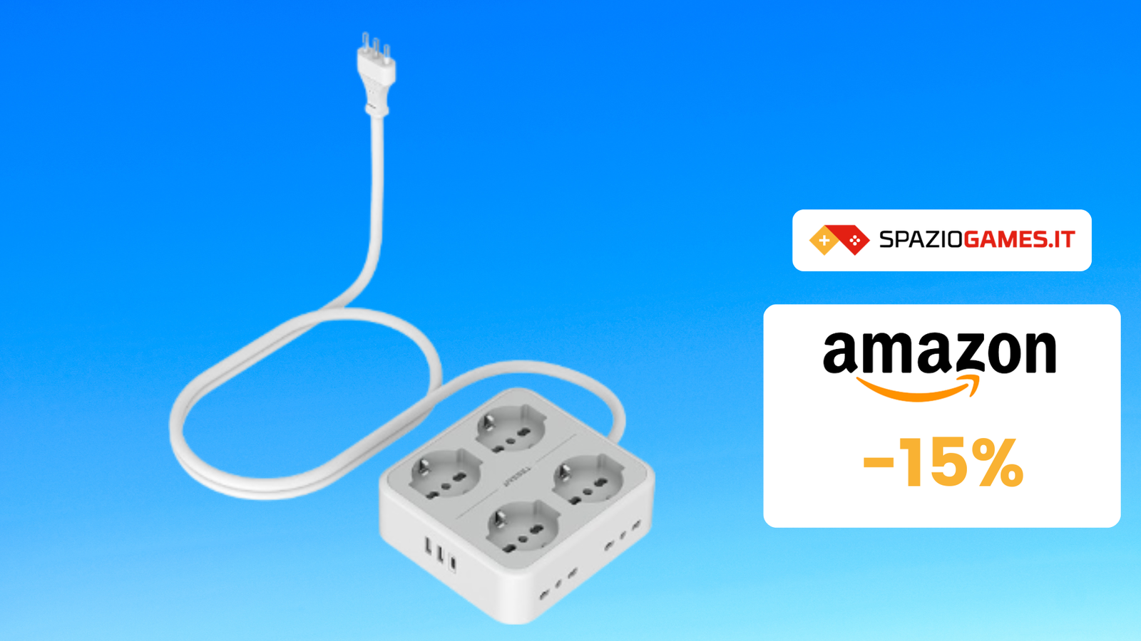 Ciabatta Multipresa 11 in 1 in OFFERTA a TEMPO! 26€!