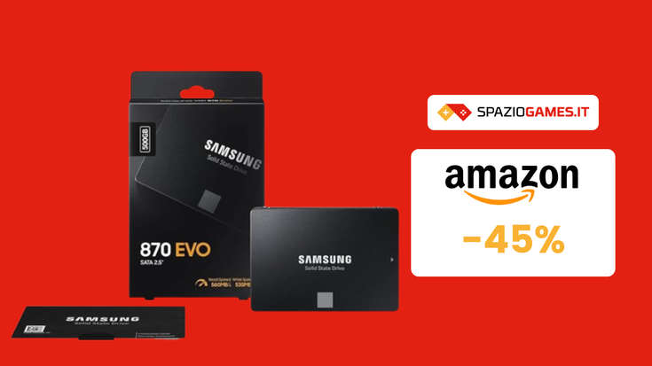 SSD Samsung 870 EVO al PREZZO TOP di 50€! -45%!