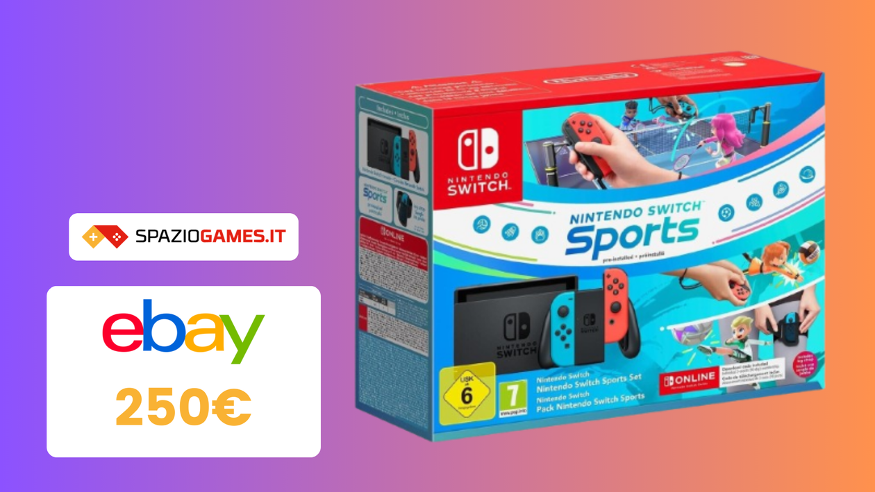 Immagine di Set Nintendo Switch Sports con CODICE SCONTO su eBay!