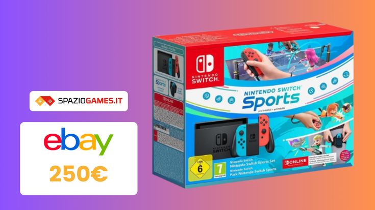 Set Nintendo Switch Sports con CODICE SCONTO su eBay!