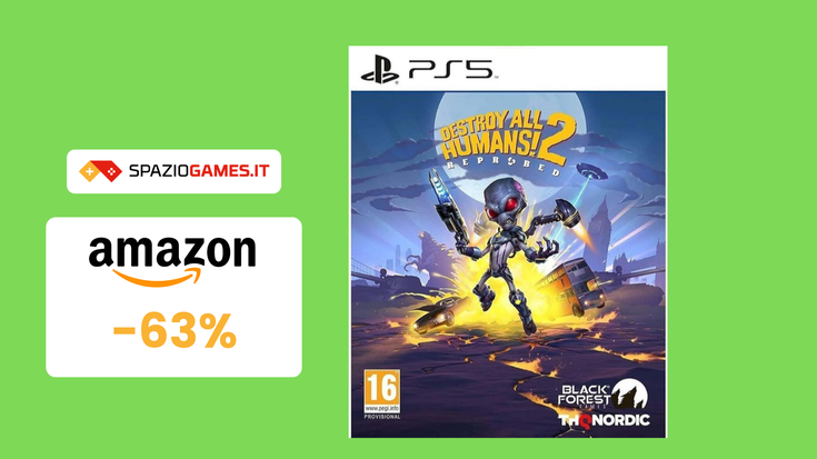 SOLTANTO 15€ per Destroy All Humans! 2 - Reprobed per PS5! -63%!