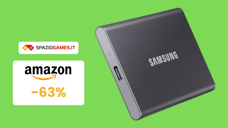 Utile SSD Esterno Samsung con SCONTO del 38%! In offerta a 99€!