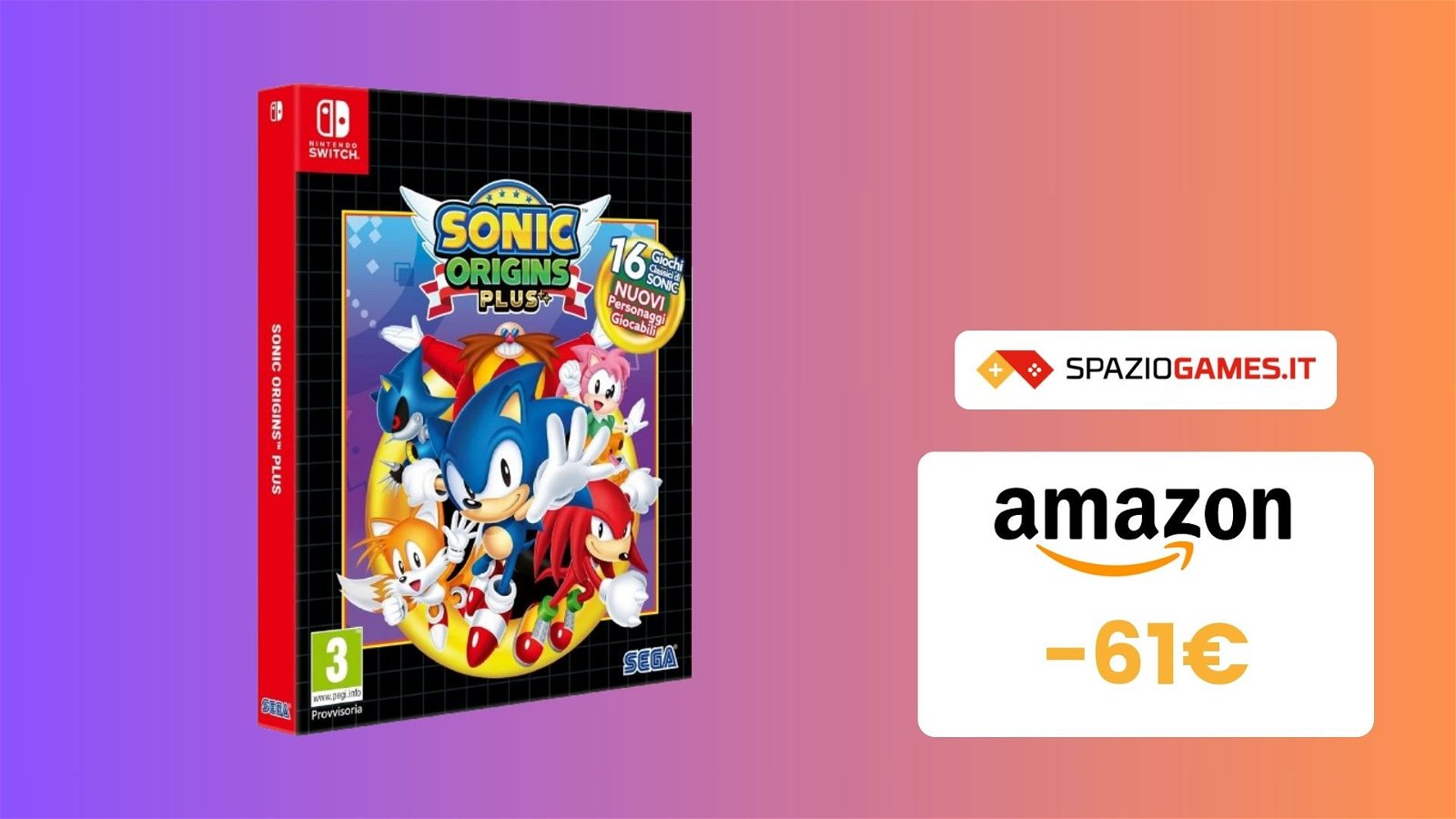 Sonic Origins Plus oggi vi costa MENO della metà! (-61%)