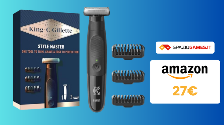 Regolabarba King C. Gillette Style Master in OFFERTA a TEMPO su Amazon!