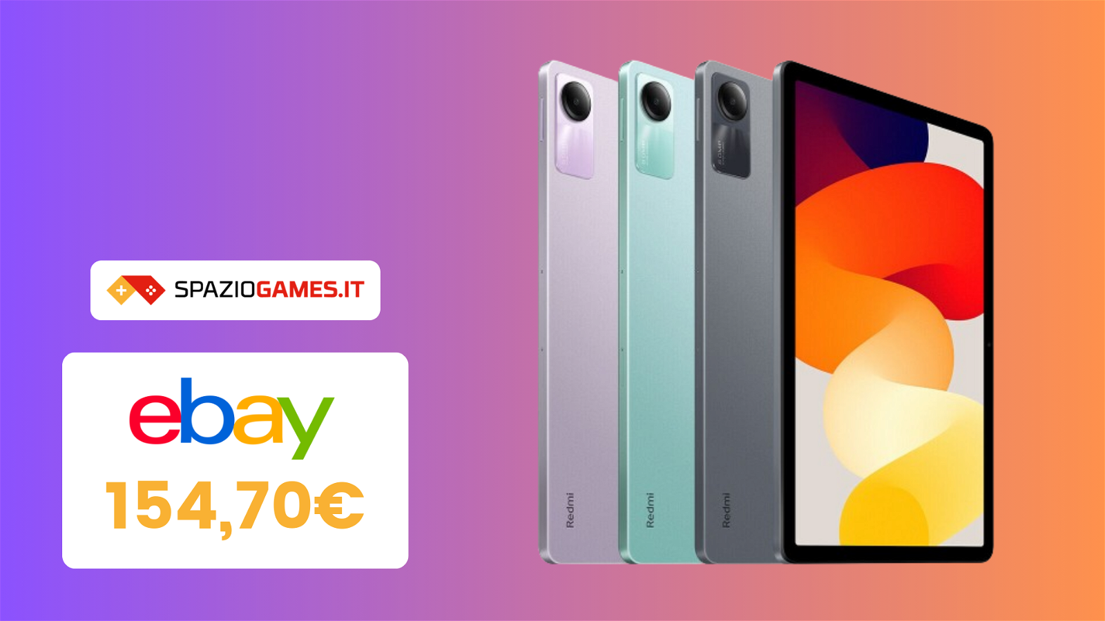 Tablet Xiaomi a soli 155€ oggi su eBay!