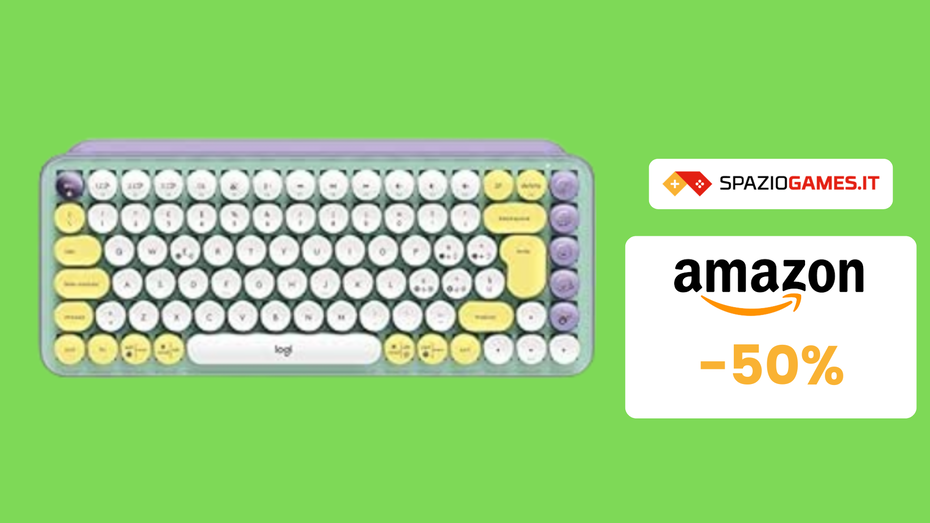 Immagine di COLORATISSIMA Tastiera meccanica Logitech a METÀ PREZZO! 60€!