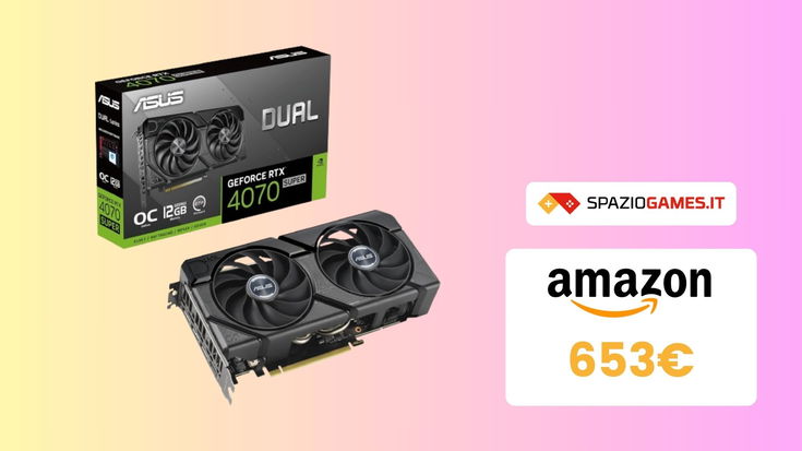 Scheda video ASUS RTX 4070: prezzo sempre PIÙ BASSO! Su Amazon a MENO di 654€!