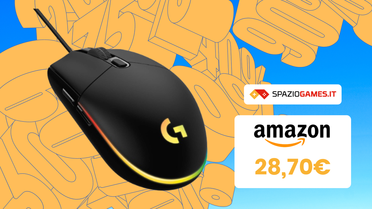 Immagine di PREZZO TOP sul mouse da gaming Logitech G G203 LIGHTSYNC (-30%)