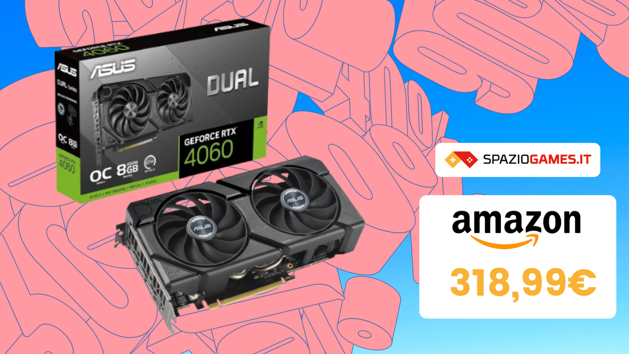 Immagine di MINIMO STORICO! RTX 4060 OC Edition a SOLI 318,99€!