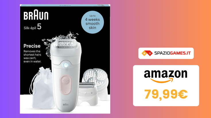 OTTIMO epilatore Braun Silk-épil 5 oggi in SCONTO del 21%