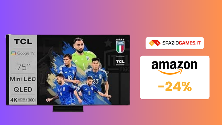 TV Mini LED da 75" con audio Onkyo in OFFERTA su Amazon!