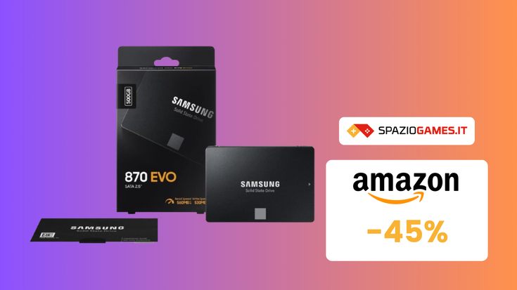 Sconto TOP per l'SSD Samsung 870 EVO! (-45%)