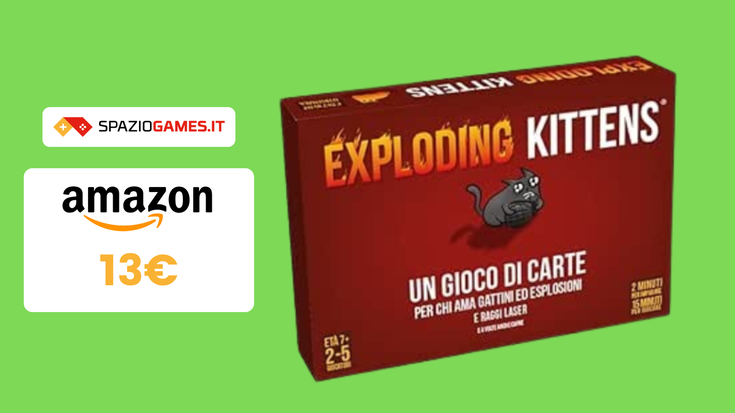 Exploding Kittens in offerta a 13€! Boooom!