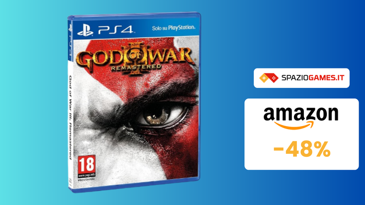 God of War III Remastered per PS4 a soli 10€! Offerta a Tempo!