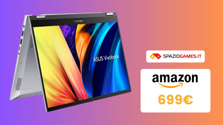 SUPER OFFERTA! Asus Vivobook S14 Flip oggi scontato di 91€!