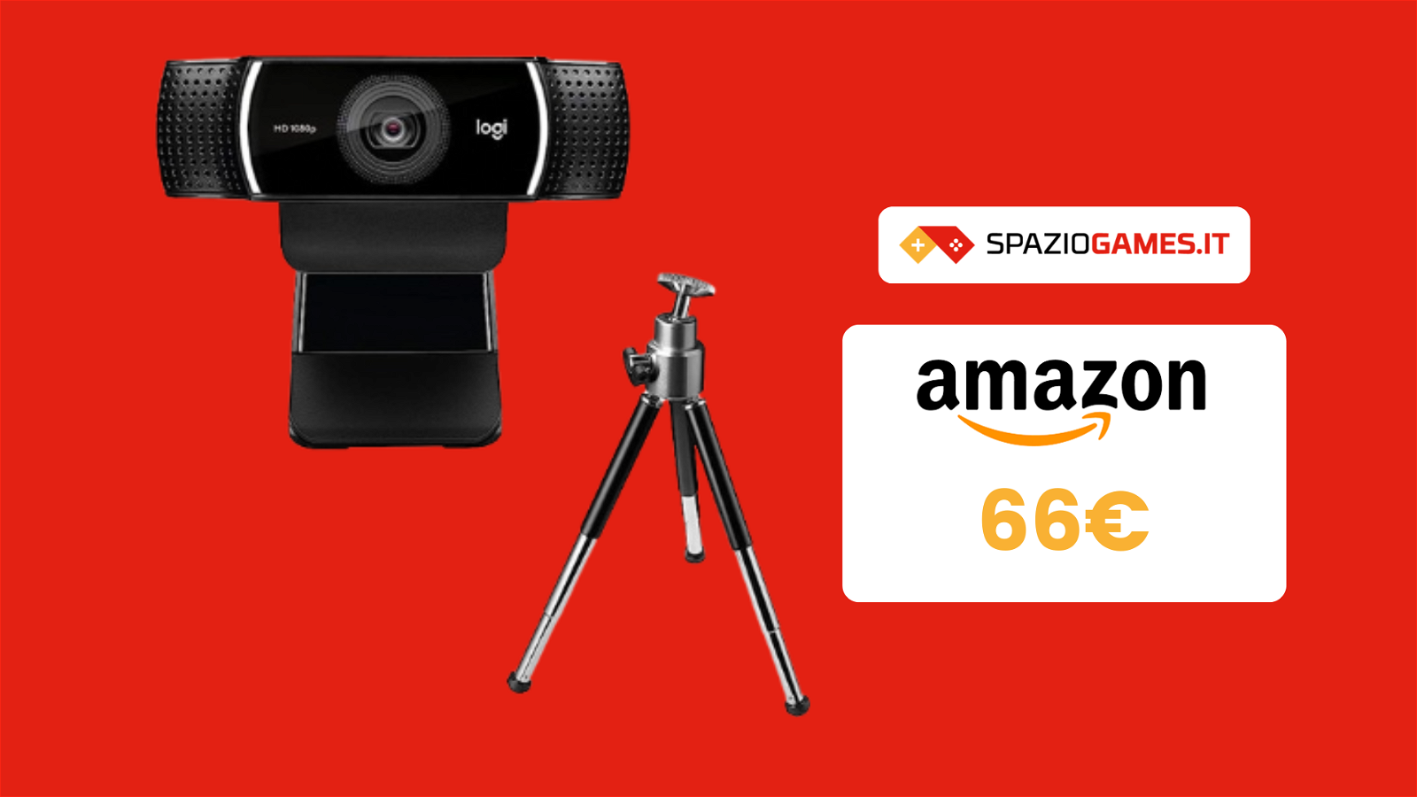 Webcam Logitech C922 Pro in OFFERTA a tempo a 66€!
