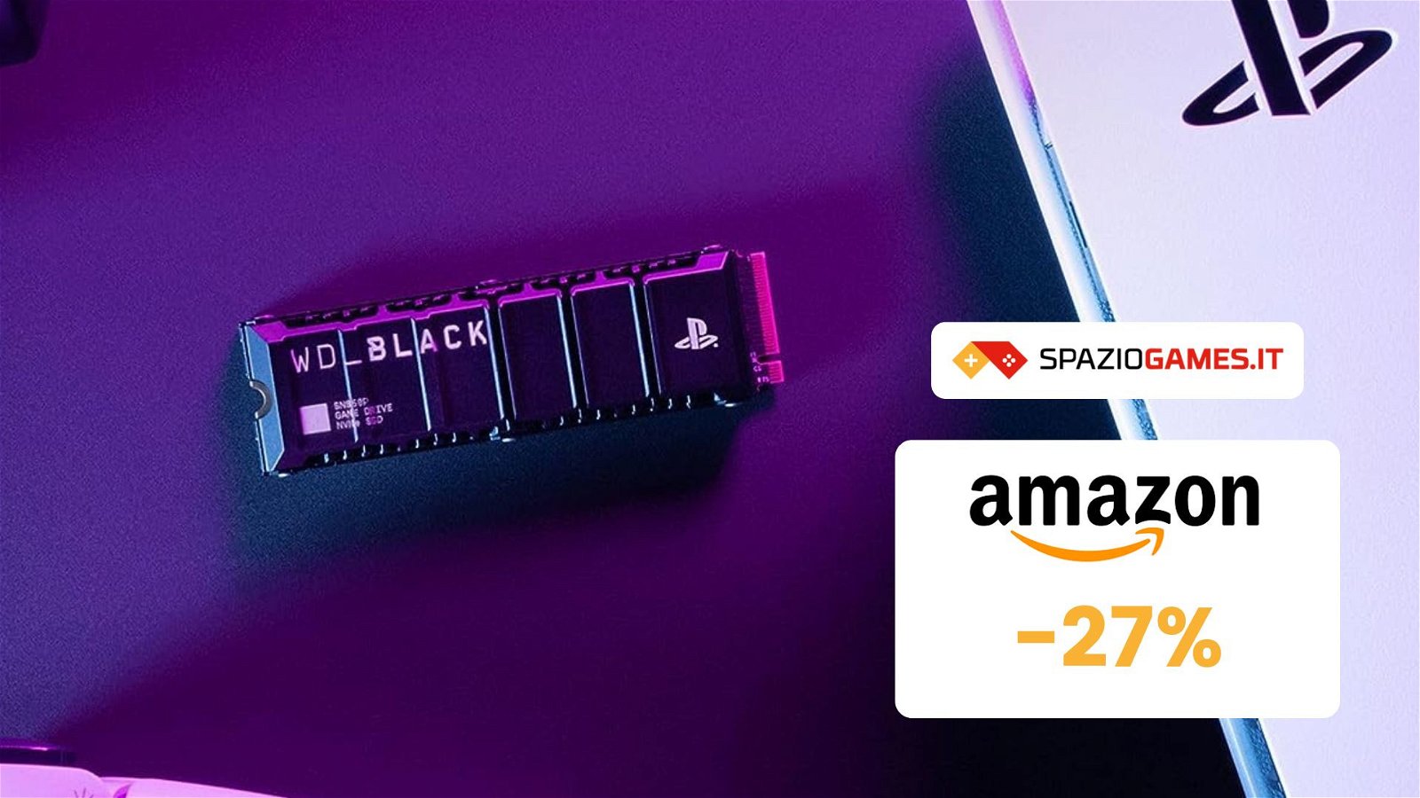 SSD WD_BLACK da 1TB per PS5, CHE PREZZO! Su Amazon risparmi il 27%!