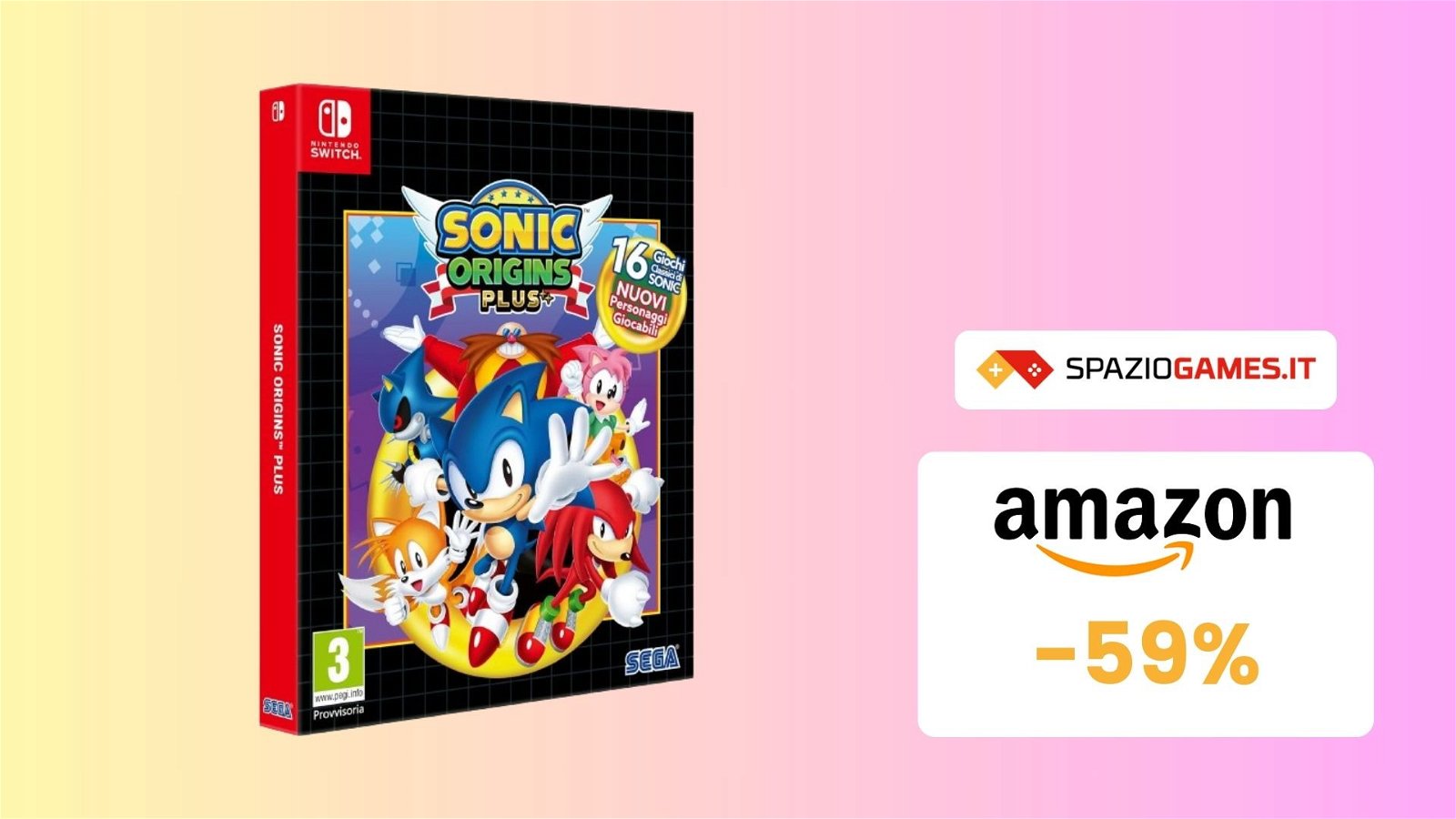 Sonic Origins Plus oggi vi costa MENO della metà! (-59%)