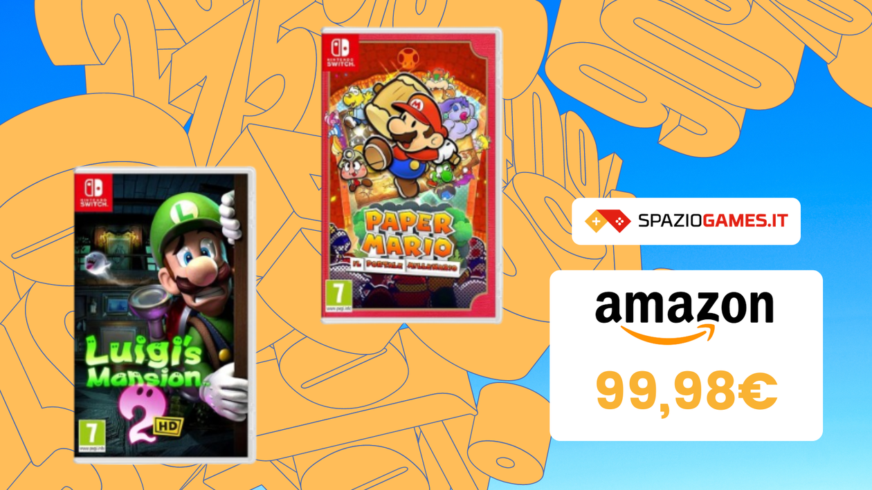 Immagine di WOW! Bundle Paper Mario + Luigi’s Mansion 2HD a soli 99,98€!
