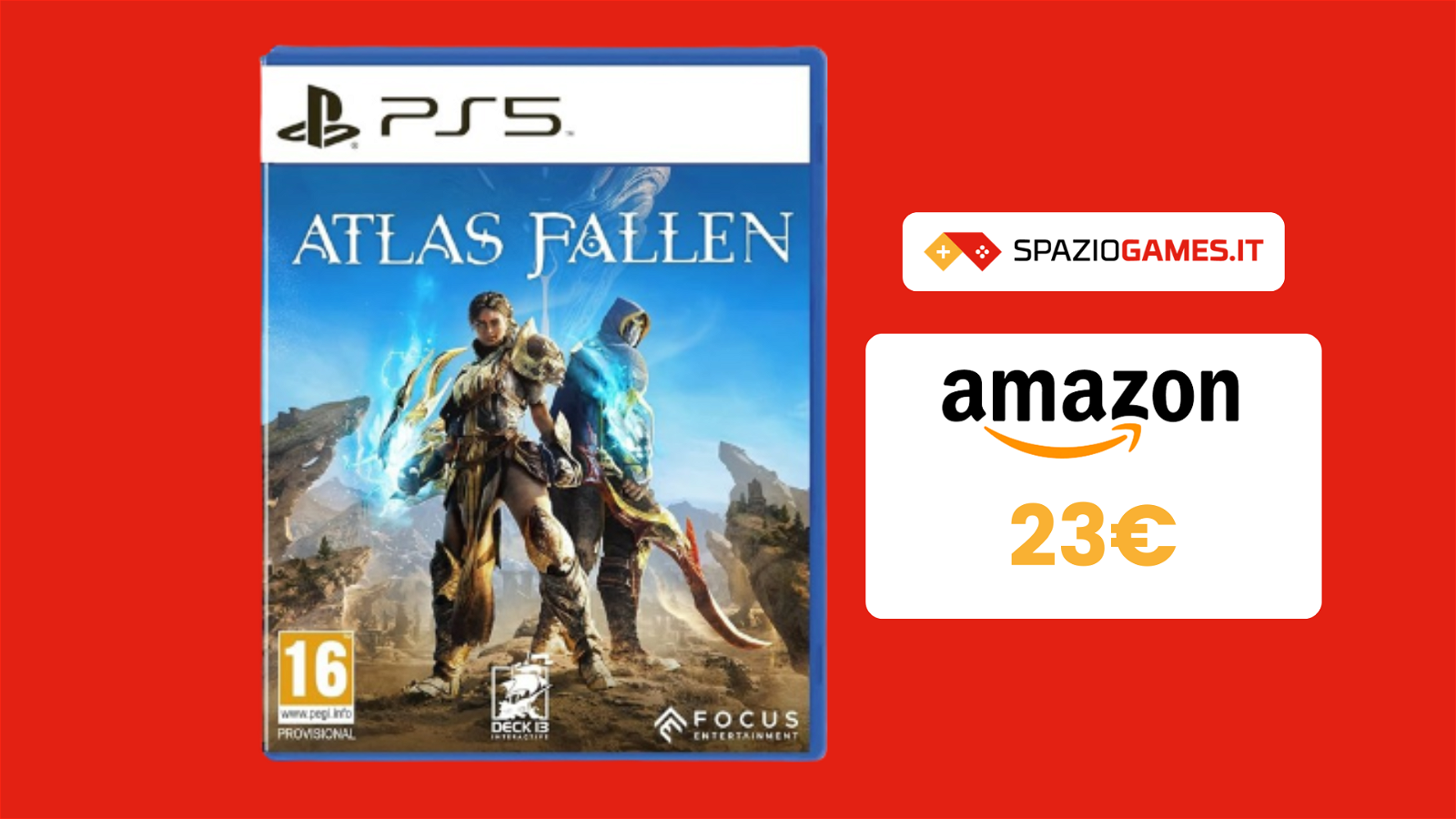 Atlas Fallen per PS5: scontato del 13% e ora a soli 23€!