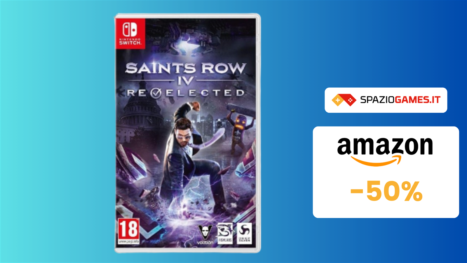 Metà prezzo! Saints Row IV: Re-Elected per Nintendo Switch a 20€!