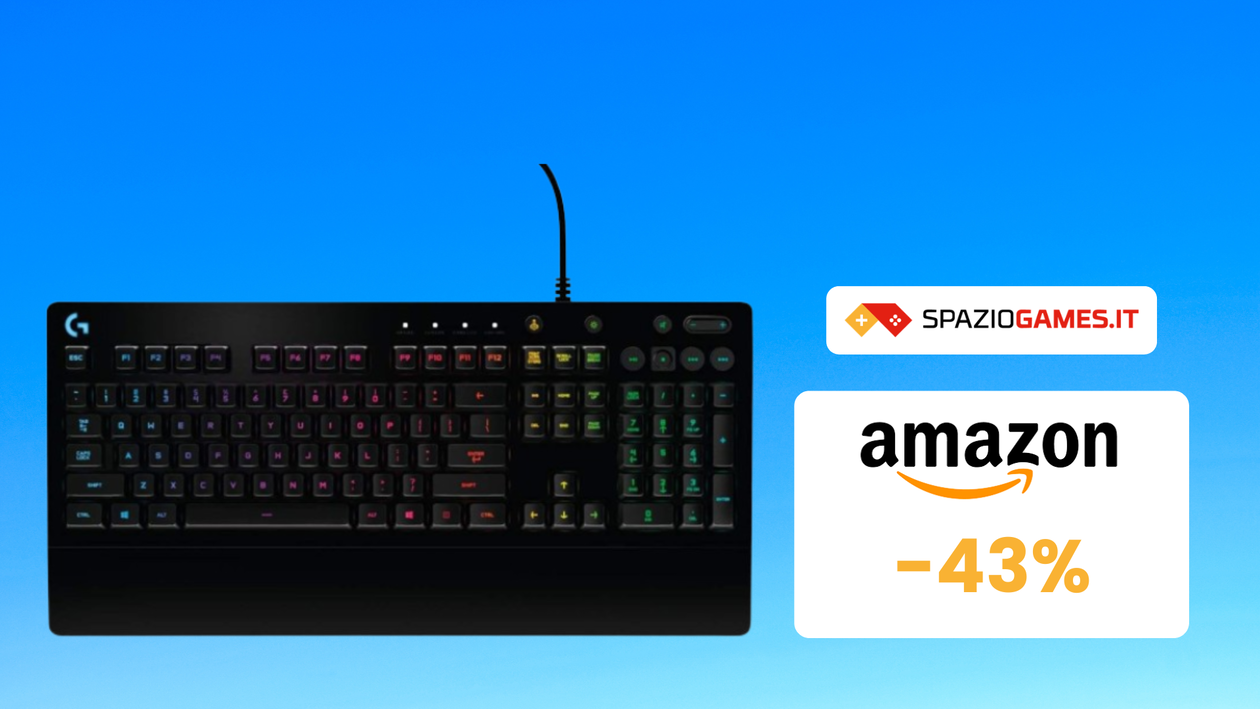 Immagine di WOW! Tastiera Logitech G213 Prodigy scontata del 43%!