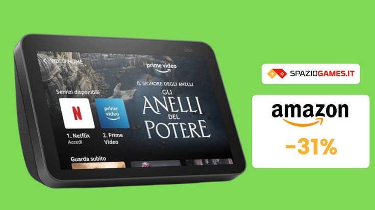 OFFERTA speciale: Echo Show 8 a 90€! Risparmio del 31%!