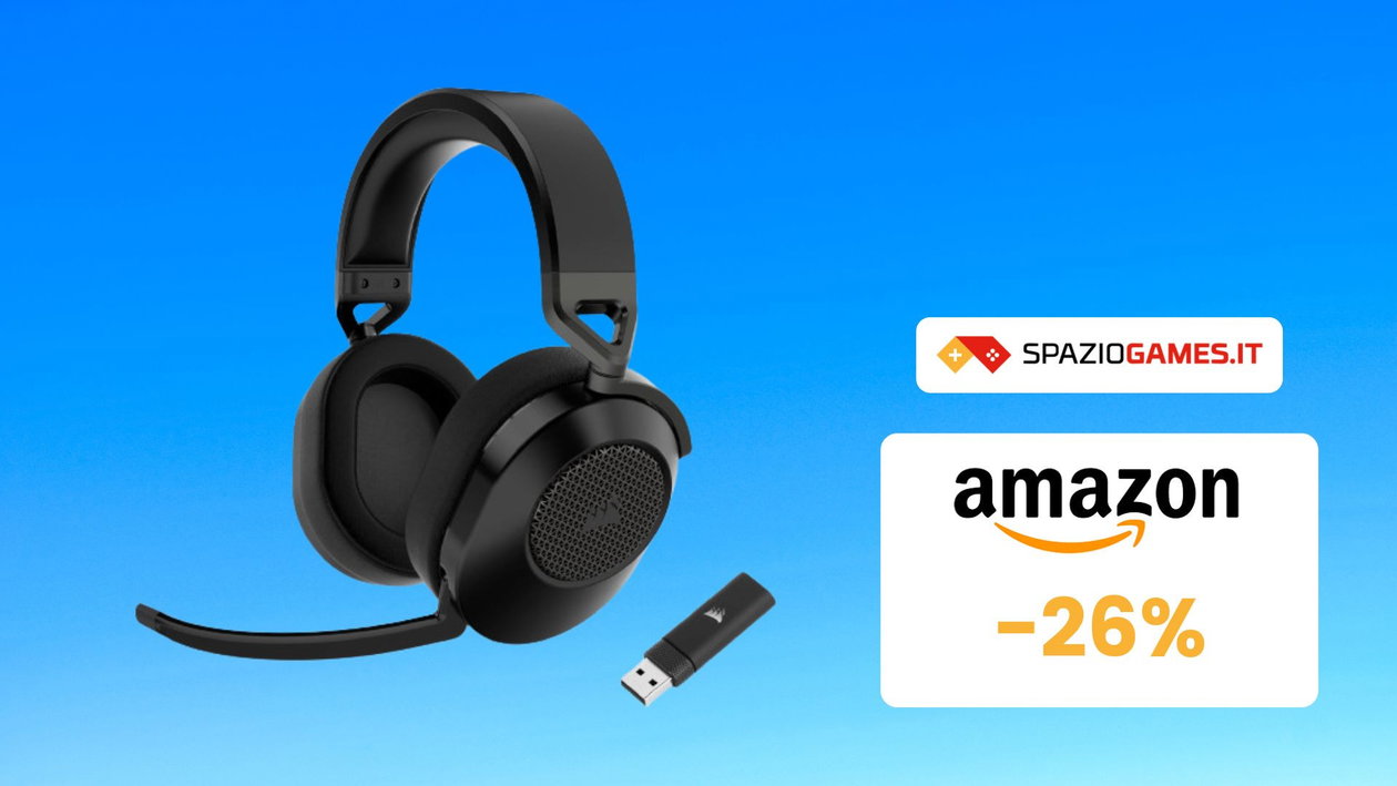 Immagine di Prezzo BOMBA sulle cuffie wireless Corsair HS65! (-26%)