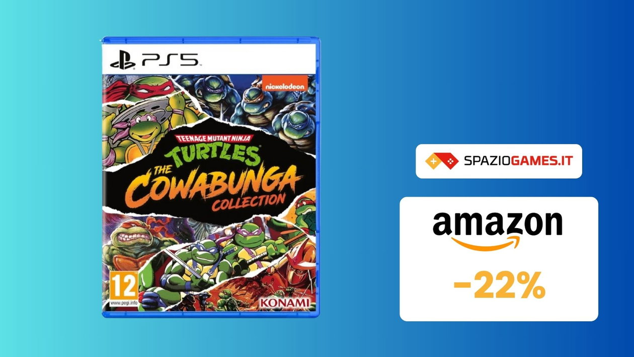 Immagine di SUPER sconto su Teenage Mutant Ninja Turtles: The Cowabunga Collection per PS5! (-22%)