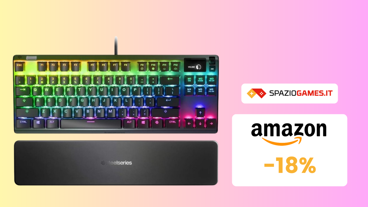 Immagine di PREZZO TOP! Tastiera gaming SteelSeries scontata del 19%!