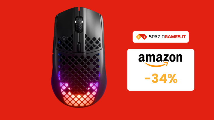 Mouse da gaming SteelSeries a 73€! Resistente ma leggero!