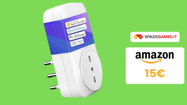 Presa smart Wi-Fi su Amazon con un COUPON sconto del 15%!