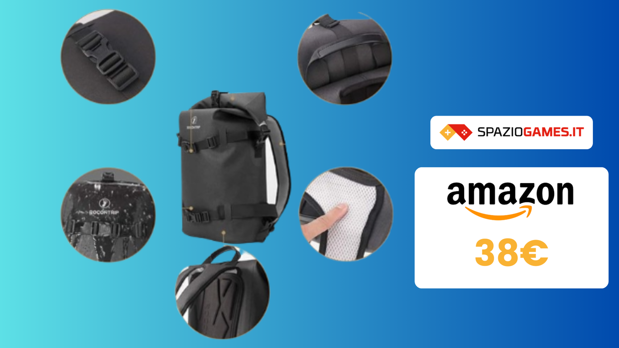 Immagine di Zaino impermeabile a 38€! Perfetto per gli sportivi e gli escursionisti!