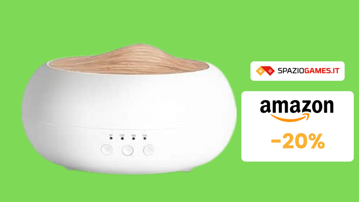 Diffusore di oli essenziali a 31€ con il COUPON sconto!