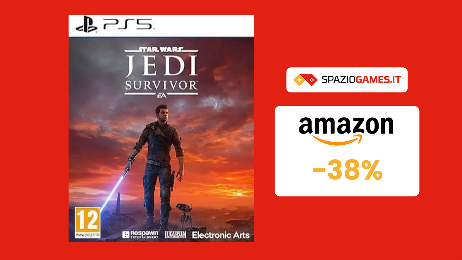 Star Wars Jedi: Survivor per PS5 a 50€! SCONTO del 38%!