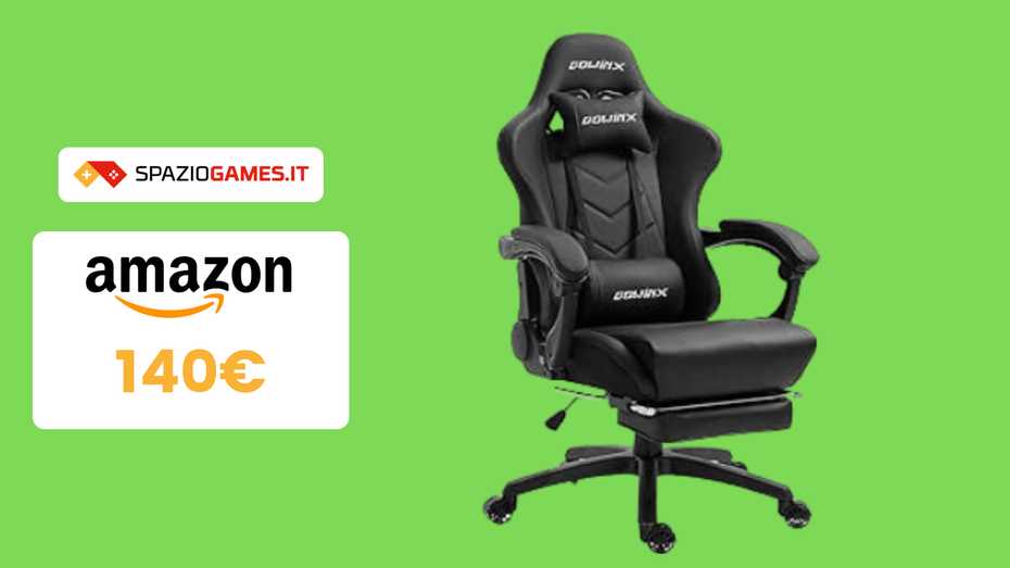Immagine di Sedia da gaming ergonomica Dowinx a soli 140€ con un COUPON sconto!