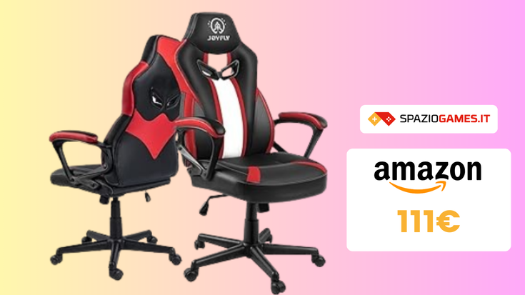 OFFERTA a tempo! Sedia da gaming ergonomica Joyfly a 111€!