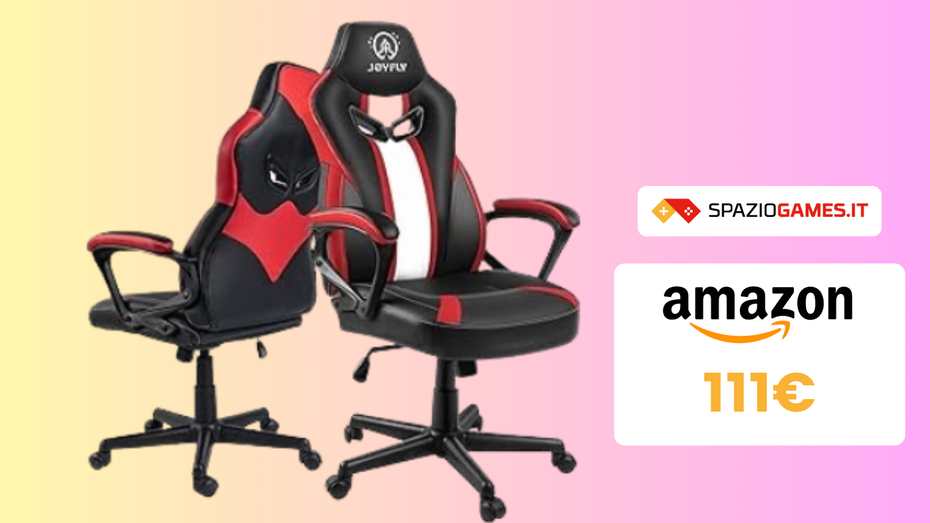 Immagine di OFFERTA a tempo! Sedia da gaming ergonomica Joyfly a 111€!