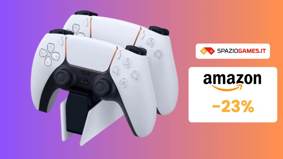 Immagine di Charging Station per controller DualSense al prezzo SUPER di 23€!