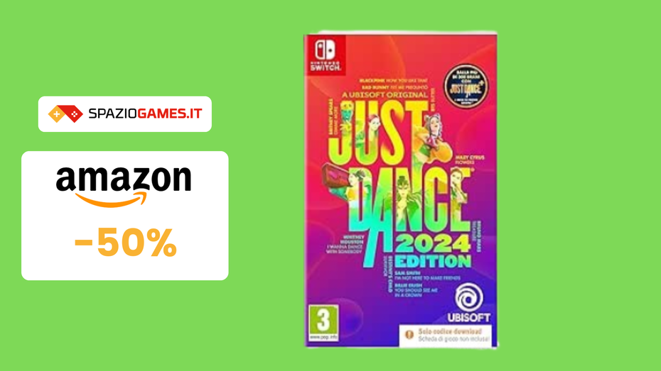 Immagine di MINIMO STORICO! Just Dance 2024 per Nintendo Switch a 30€!