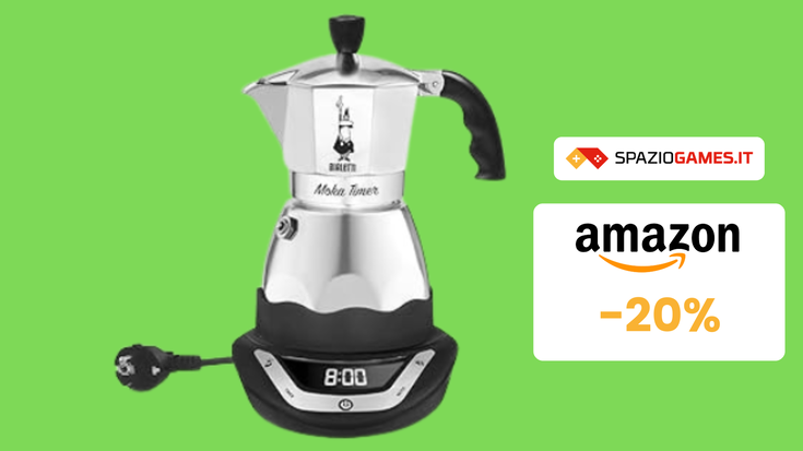 Caffettiera elettrica Bialetti: caffè BUONISSIMO a 80€! -20%!